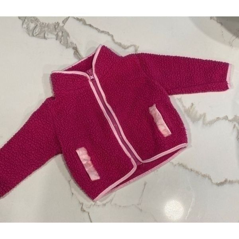 ruffle butts‎ pink fleece jacket 3-6 months
